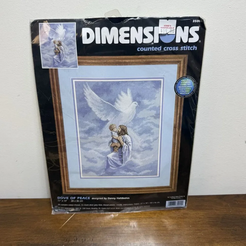 Dimensions Dove of Peace Counted Cross Stitch Kit Danny Hahlbohm 35000 Sealed